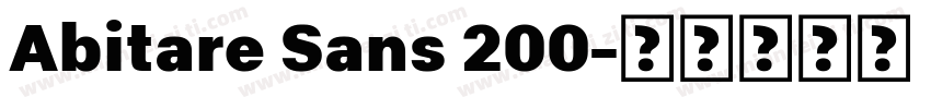 Abitare Sans 200字体转换